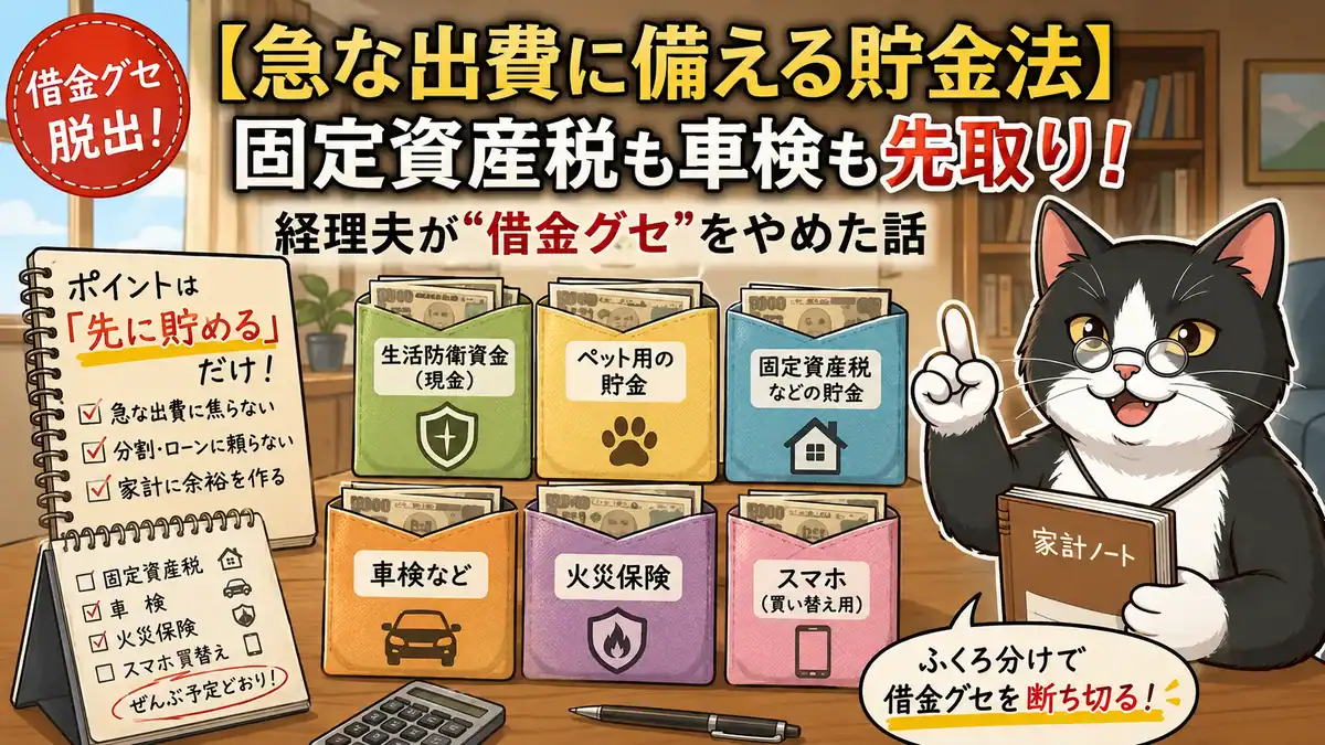 急な出費 貯金